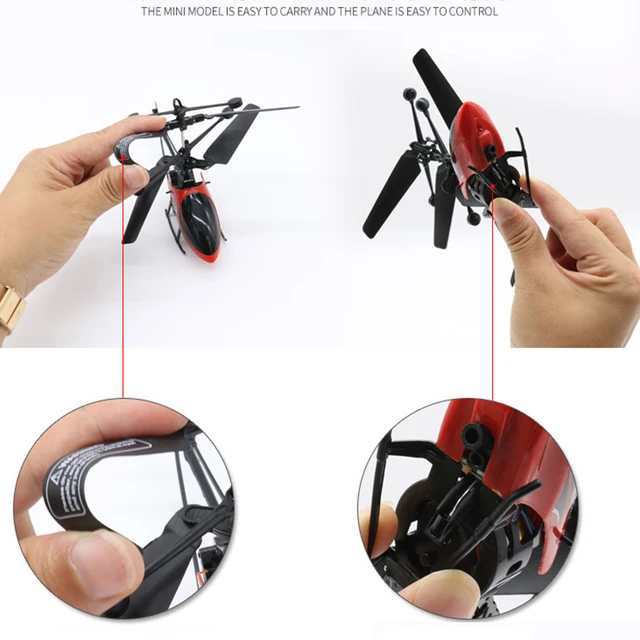 Helicóptero teledirigido con luz para niños, juguete volador eléctrico, avión teledirigido, juguete de regalo para interiores y exteriores - Imagen 6