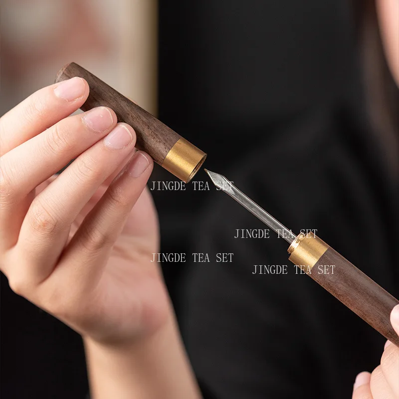 Black Sandalwood Tea Ceremony, Six Gentlemen Complete List of Kung Fu Teaset Accessories Tea Making Tools Tea Needle