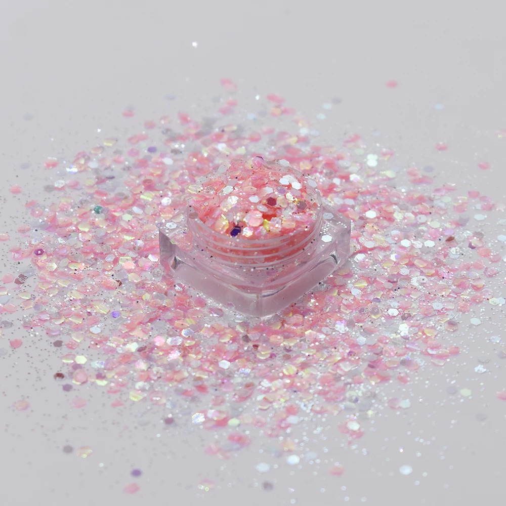 

10g/Bag Opal Chunky Glitter Nail Tips Glitter Powder Mermaid Flakes Cosmetic Sparkly Glitter Resin Crystal Accessories