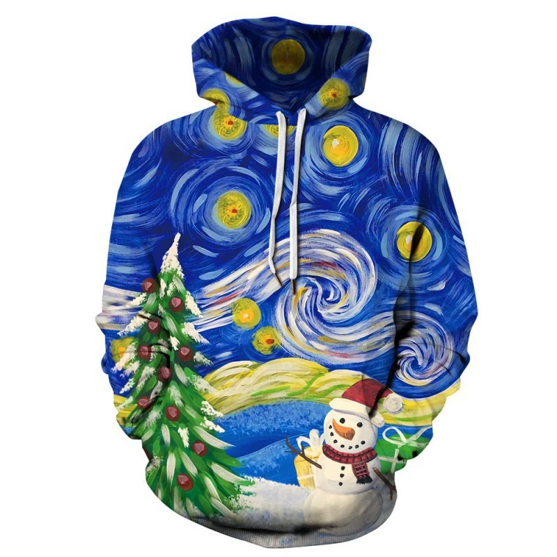 

Fall Christmas 3d Print Casual Men's Hooded Sweatshirt Men's Women's Hooded Sweatshirt Casual Comfortable Oversized Clothing