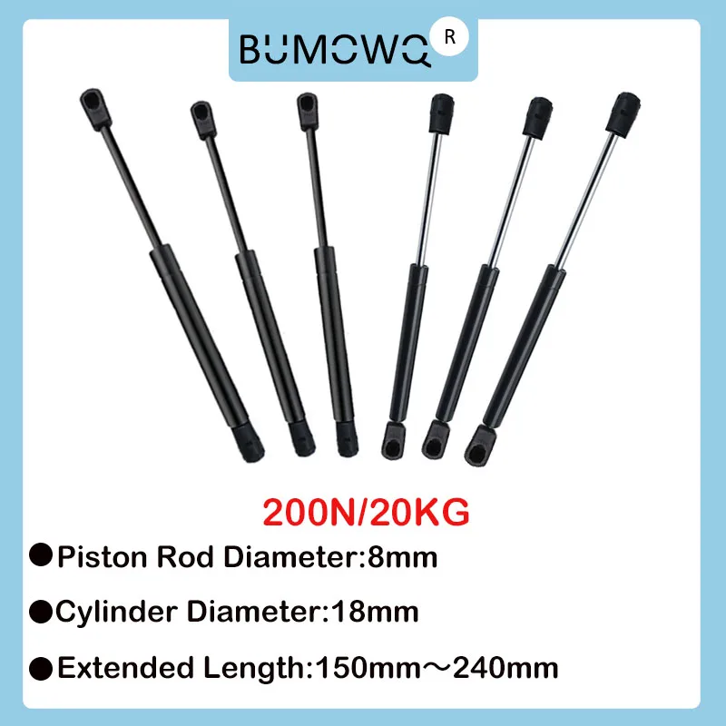 1PC 150mm-240mm 20kg/200N Universal Strut Bars Furniture Strut Bar Gas Shock Absorber Hydraulic Lift Kitchen Cabinet Hinge aquamaster gidroizolyatziya 20kg