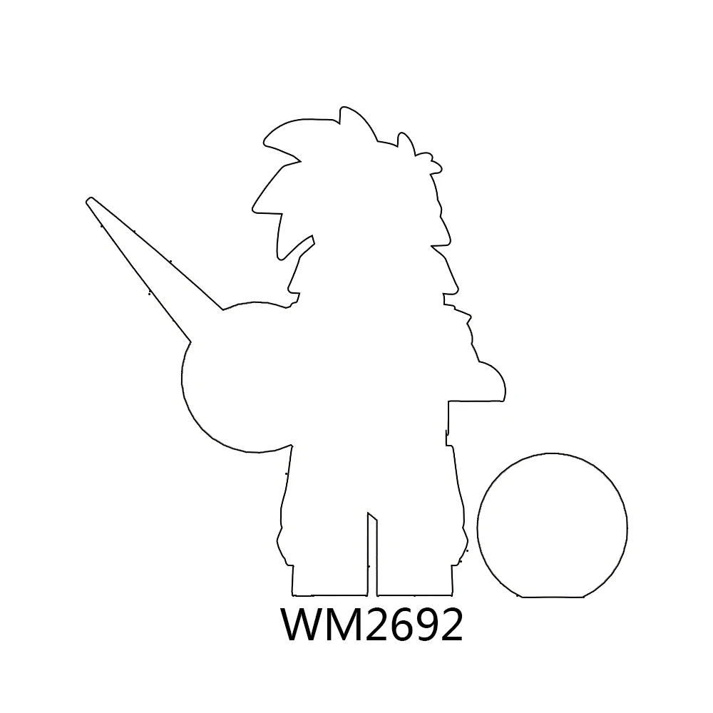 WM6180 애니메이션 피규어 빌딩 블록 장난감 WM2690 WM2691 WM2692 WM2693 WM2694 WM2695 WM2696 WM2697