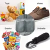 6 Grids Wall-mounted Sundries Organiser non-woven Fabric Closet Storage Mesh Bag Pocket Clear Hanging Over The Door Cloth Box 5