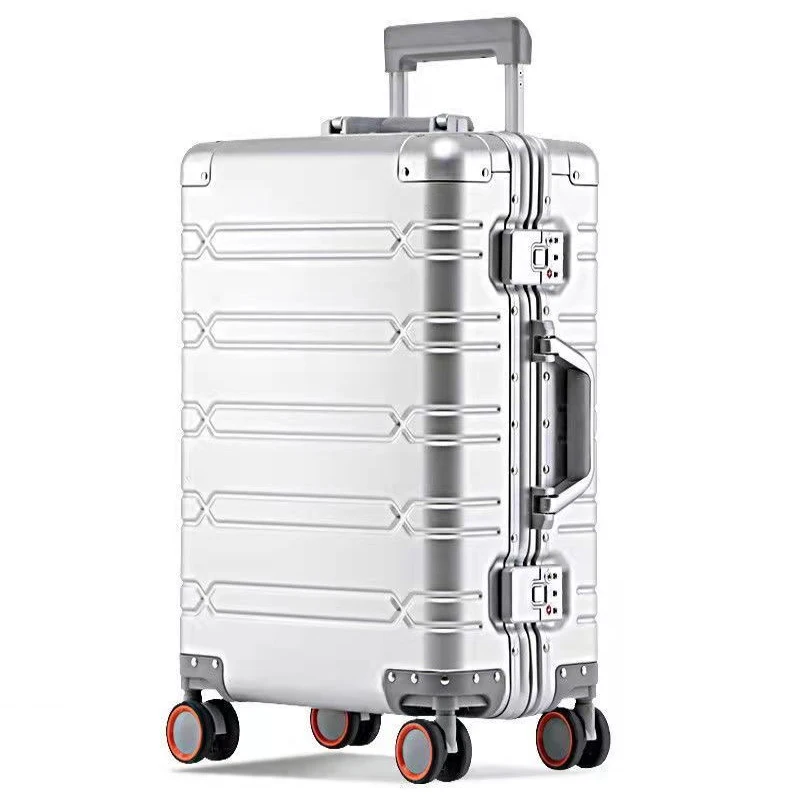 GraspDream Men 20 24 Inch Aluminum Suitcase Business Rolling Luggage 29 inch large capacity Trolley Case For Travelling