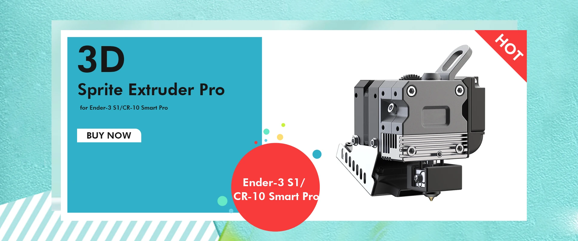 CREALITY Sprite Extruder Pro Kit for Ender-3 Ender 3 Pro Max V2 All Metal Dual Gear Direct Drive Support 1.75mm PLA ABS Filament motor used in printer