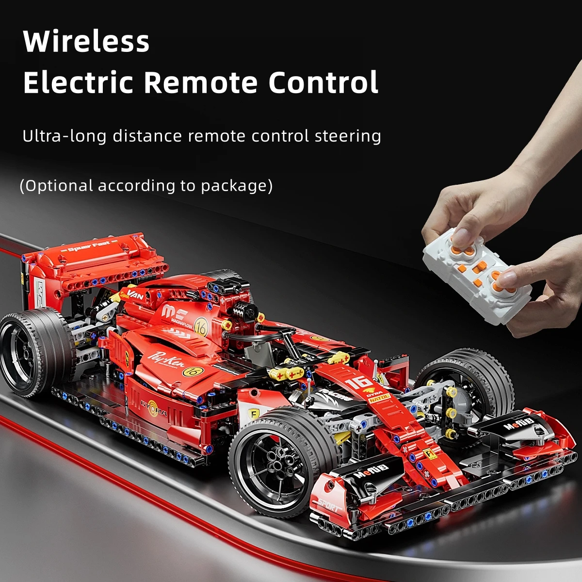 F1 RC 경주용 자동차 빌딩 세트, MOC 리모컨 빌딩 블록, 멋진 소장용 모델 자동차 키트, 빌딩 장난감, 1163PCs
