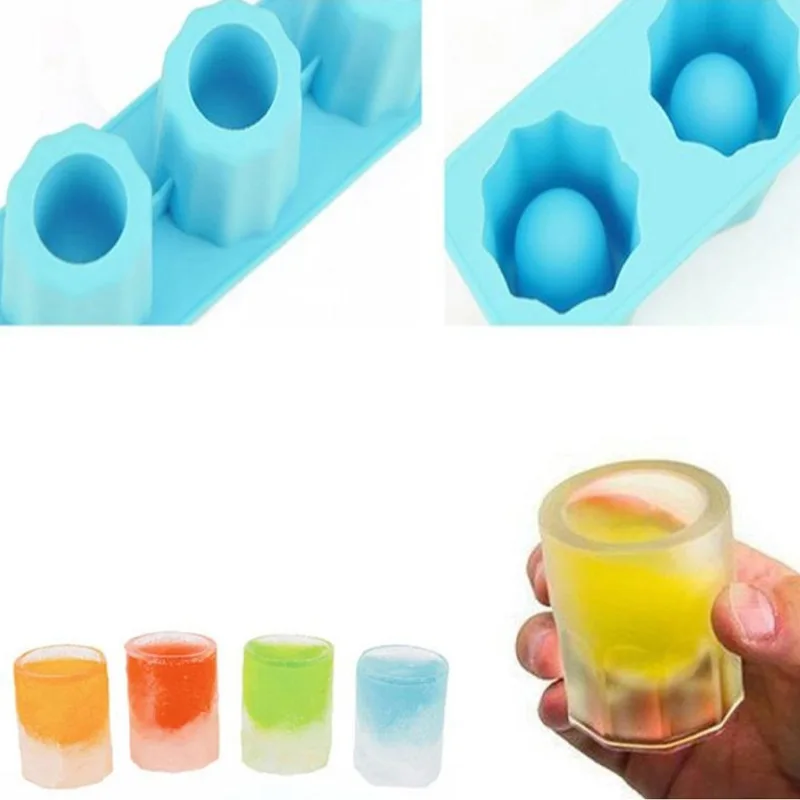 Shot Glass Ice Cube Molds, Drinkware Bar Accessories