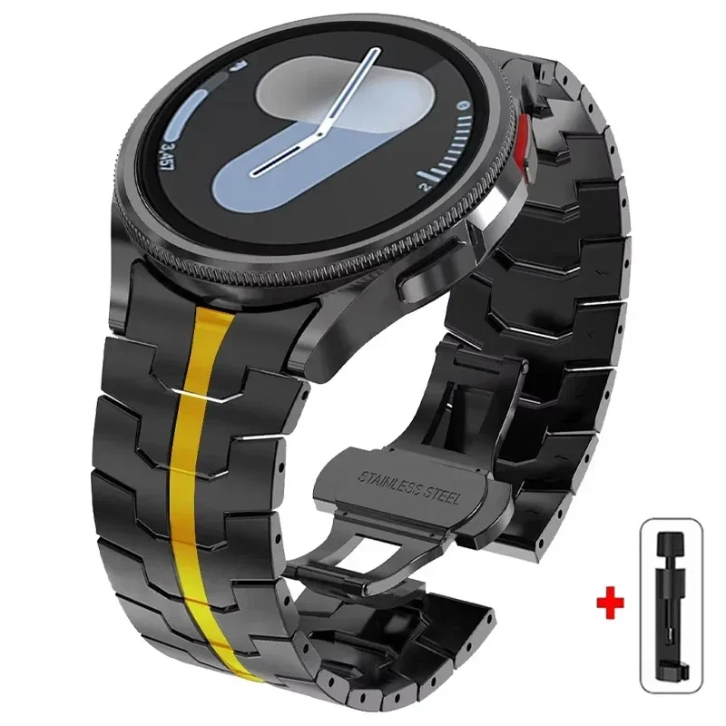 Premium Stainless Steel Watch Strap - No Gaps Design, Quick Release Bracelet
