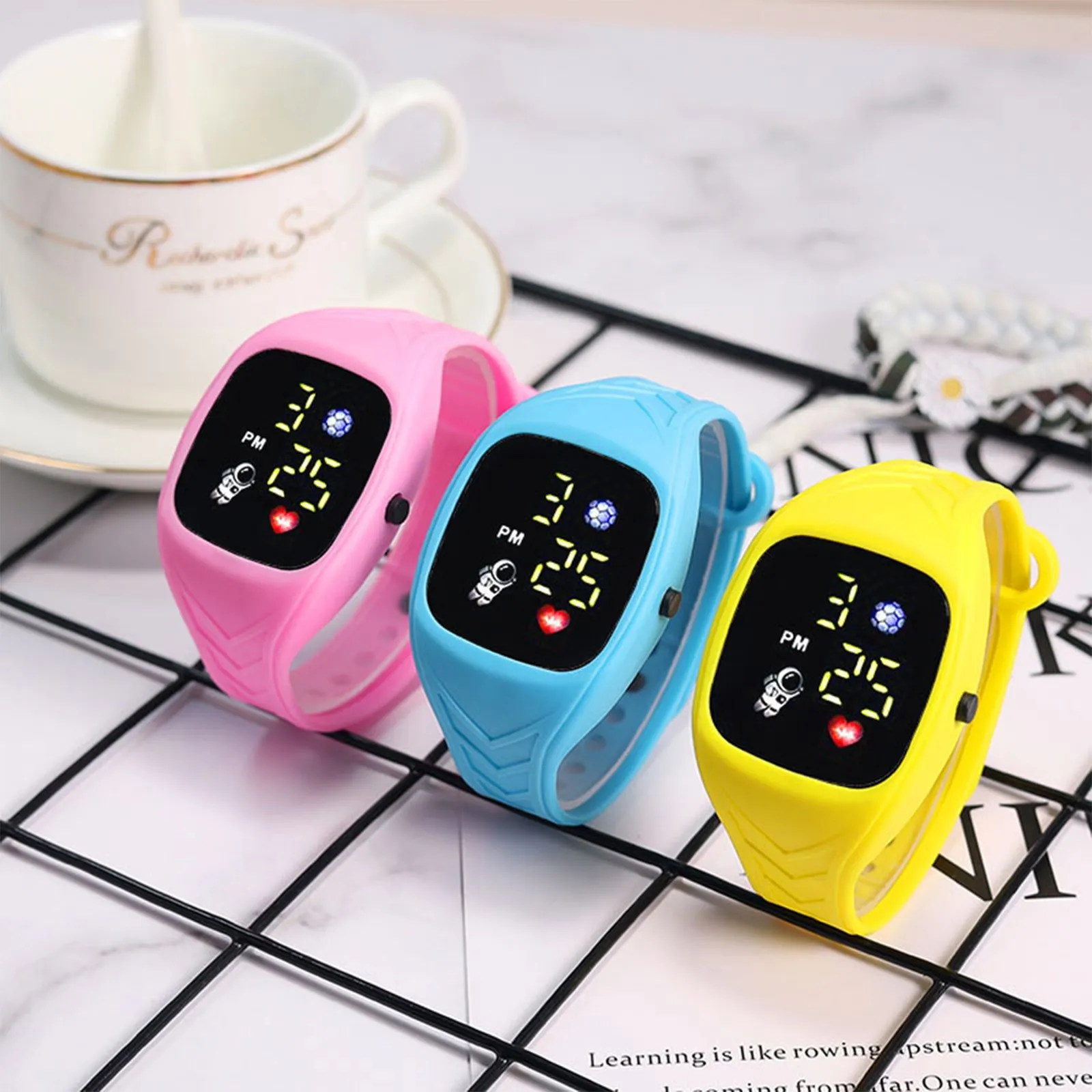 Reloj deportivo de moda para ninos pulsera Digital LED con correa de silicona para exteriores relojes electronicos para ninos y estudiantes AliExpress