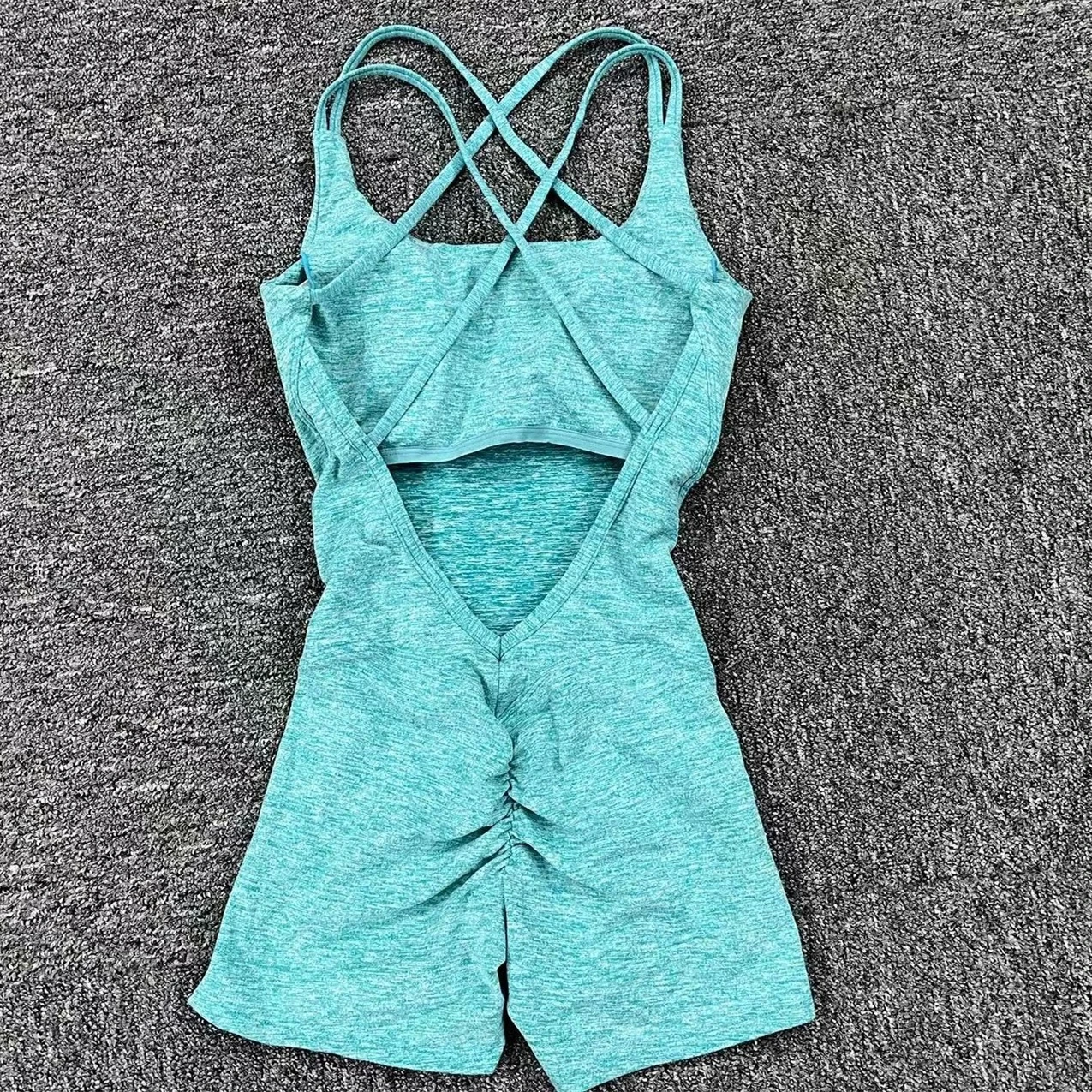 Women Fitness Gym Yoga Set Exercise Jumpsuit