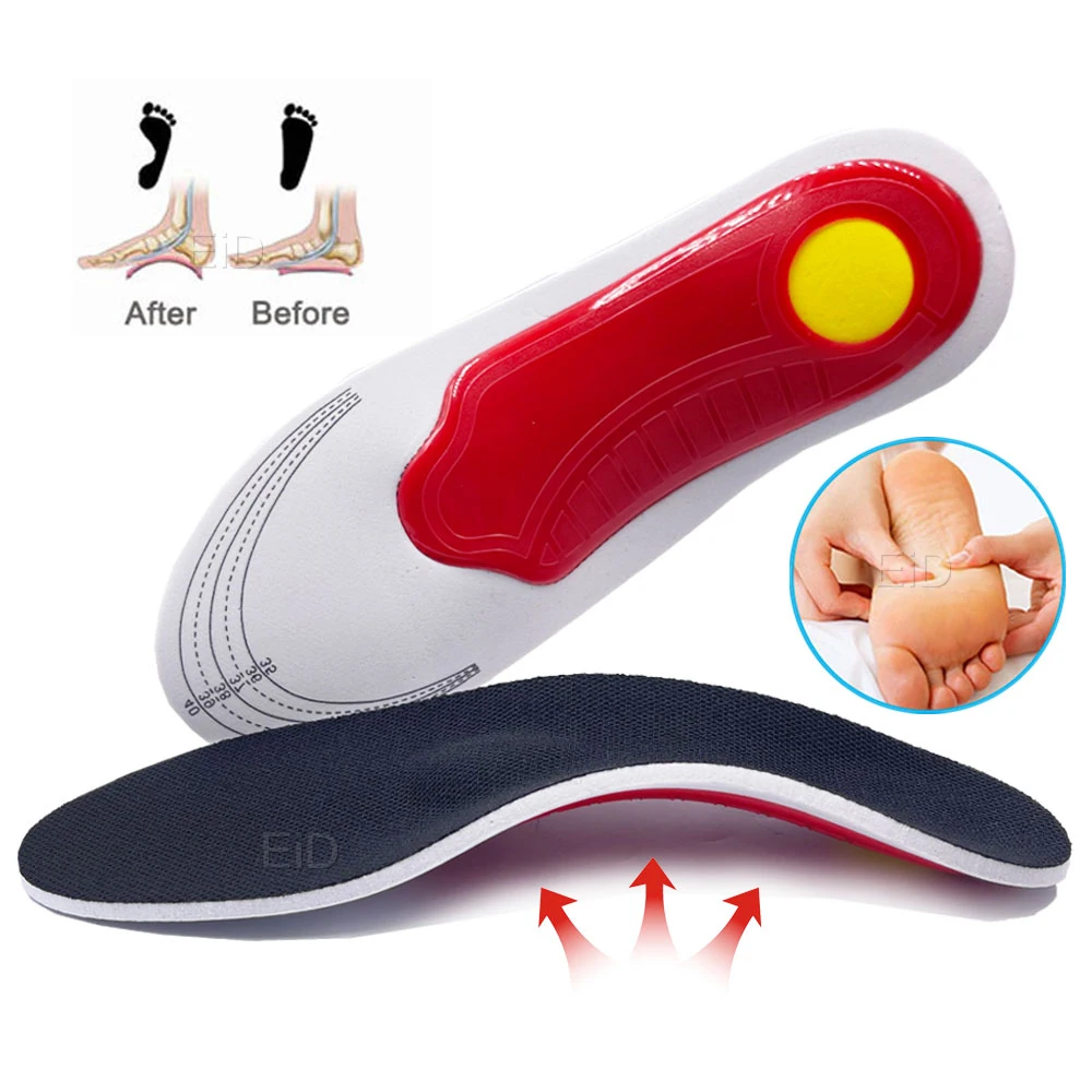 EiD Premium Orthotic Gel High Arch Support Insoles Gel Pad 3D Arch Support Flat Feet For Women / Men orthopedic Foot pain Unisex image_1