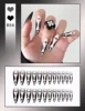 Simple French Fake Nails for All Saints' Day Apparition Almond Sweet False Nails with Glue Full Cover Artificial Press On Nail 2