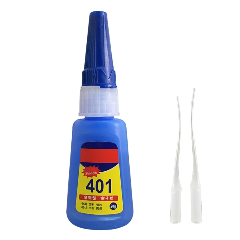 

Reusable 401 Super Glue Strong Adhesive Multi-Function Glues Paste Adhesive Suitable for Glass Wooden Jewelery Shoes 20g