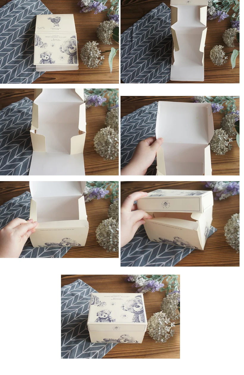 10 Pcs Blue Dog Bear Doll Paper Boxes 15.5×10×12cm for Wedding Birthday Valentine’s Day... - SKU BDBB2204 - UGI Packaging