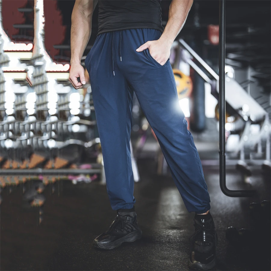 Jogger Sweatpants Men Cotton Casual Skinny Pants Bodybuilding Training Black Trousers Male Gym Fitness Sportswear Bottoms