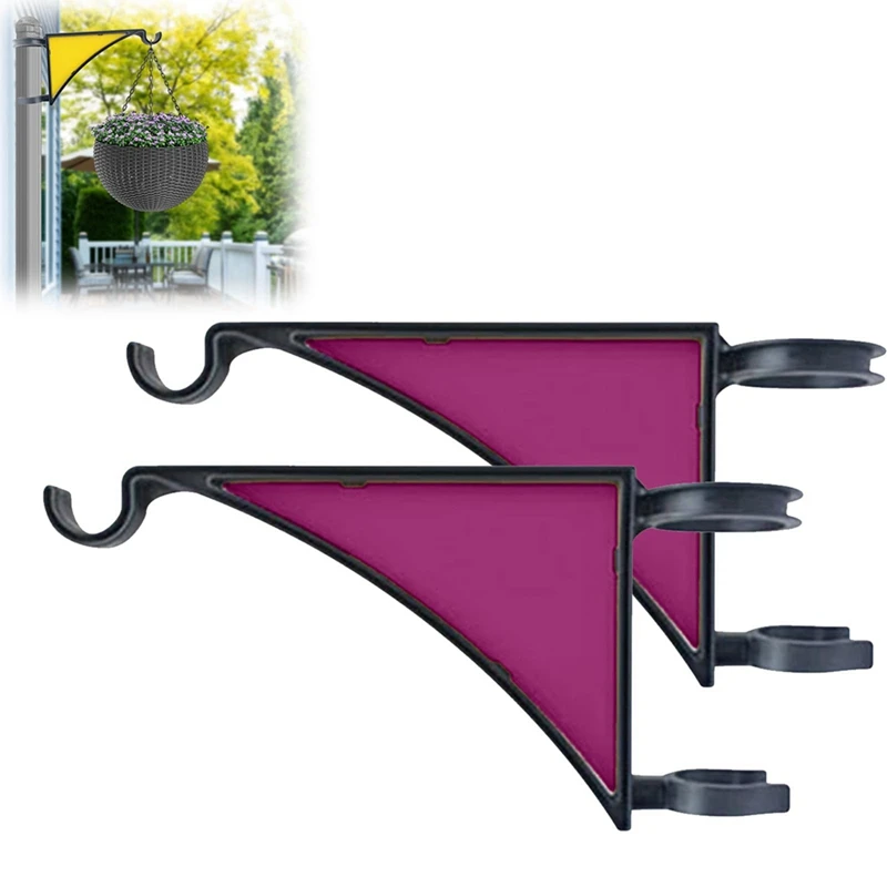Plant Hangers,2 Pack Hangs Fence Post Hanger For Bird Feeders, Planters, Lanterns, Wind Chimes,Patio Decor