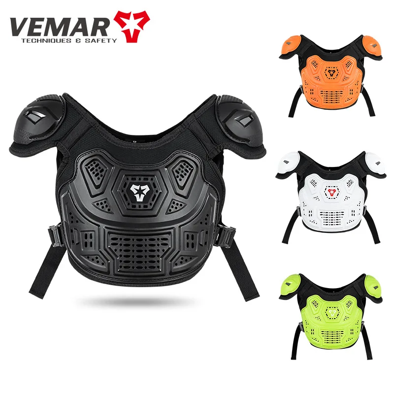 Outdoor Motorcycle Riding Children's Armor Anti Fall Chest Protection Moto Bicycle Balance Bike Youth Racing Off-road Armor