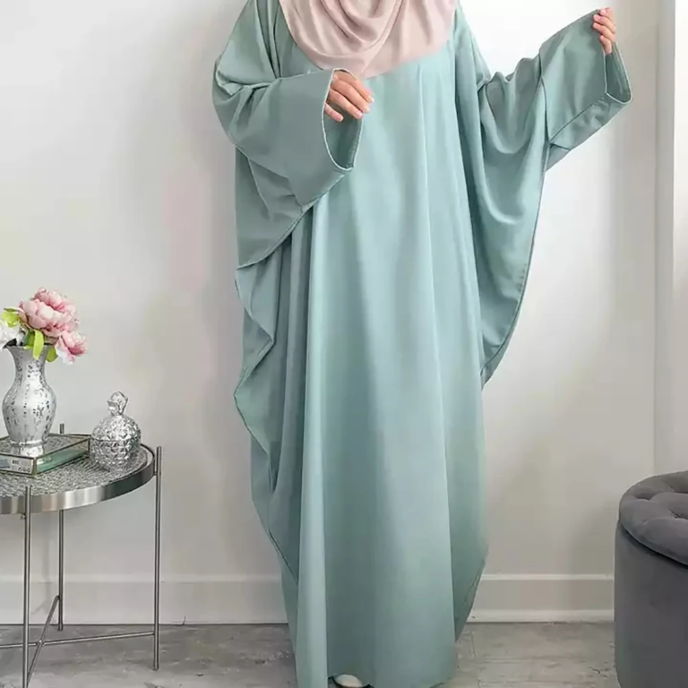 

Butterfly Abaya High Quality Nida Women Plus Size Wholesale EID Long Sleeve Modest Dress Muslim Islamic Clothing