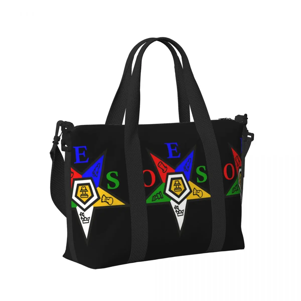 Order Of The Eastern Star OES Beach Tote Bag for Women Extra Large Gym Carry On Travel Shopping Bags