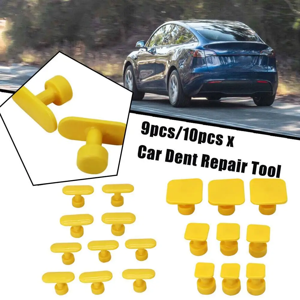 

9/10PCS Dent Puller Tabs Paintless Repair Tool Car Body Dent Removal Glue Pulling Tabs Hail Damage Removal Tools