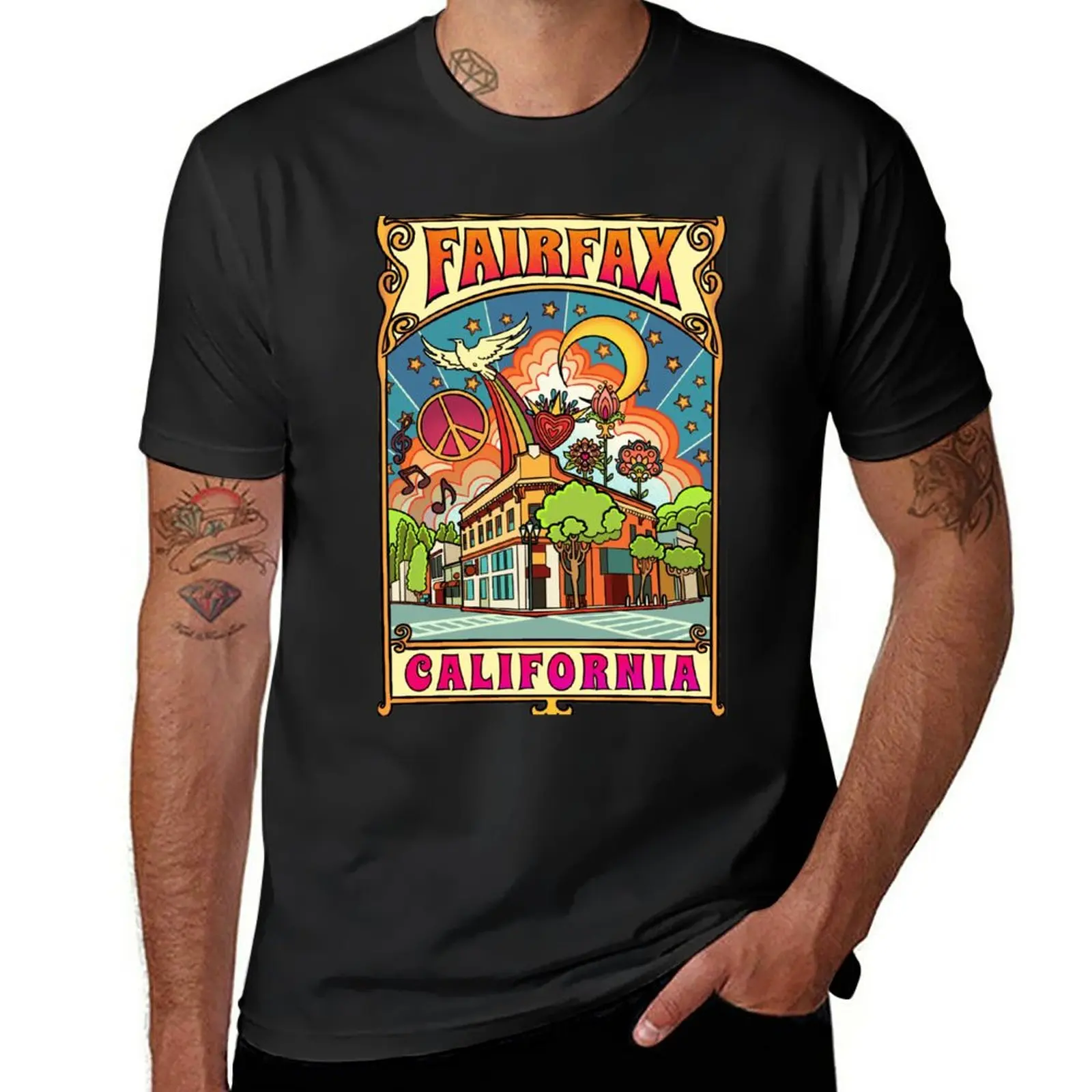 

New Fairfax California town T-Shirt sports fan t-shirts oversized t shirt men t shirt