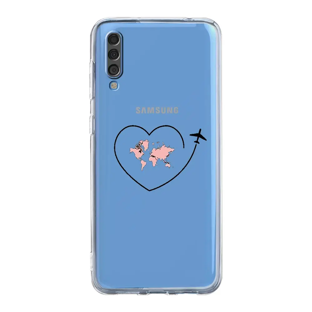 Cartoon World Map Scenery Phone Case Cover