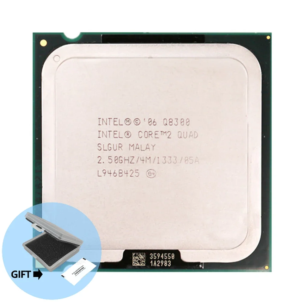 

Intel Core 2 Quad Q8300 2.5 GHz Quad-Core Quad-Thread CPU Processor 4M 95W LGA 775