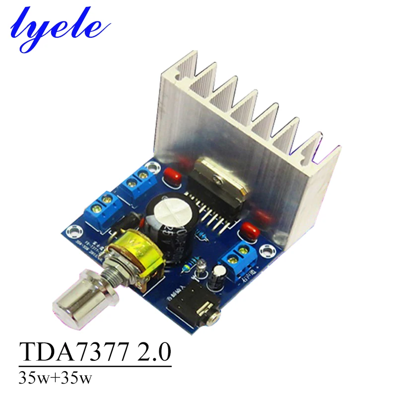 35w * 2 2.0 채널 스테레오 전력 증폭기 보드 TDA7377 고전력 소음 없음 DC 12V Hifi 증폭기 오디오