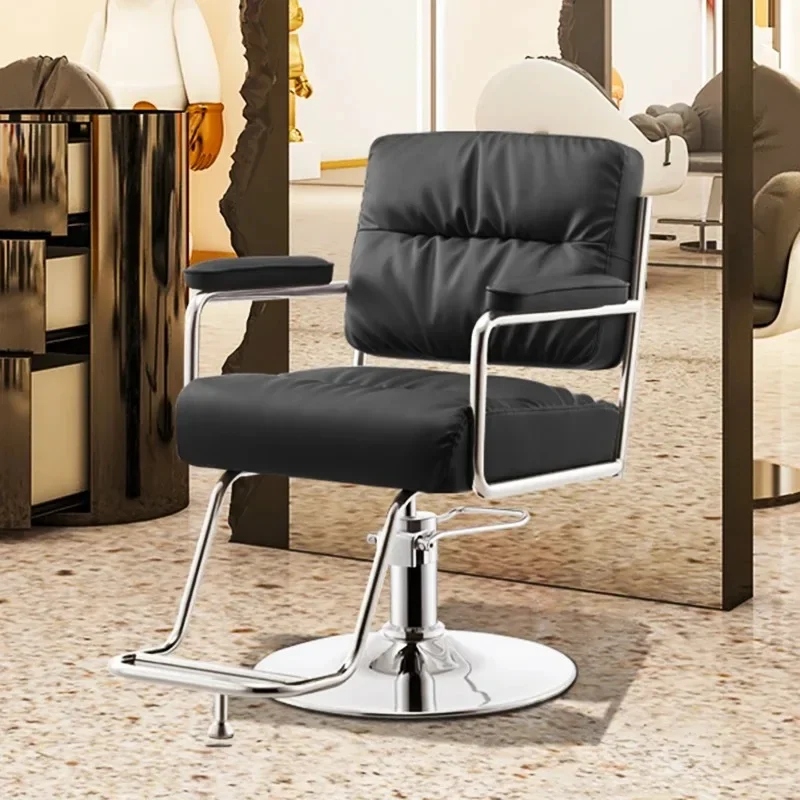 

Hydraulic Facial Barber Chair Tattoo Workshop Luxury Hair Salon Hairdressing Pedicure Stool Recliner Silla Barberia Furniture