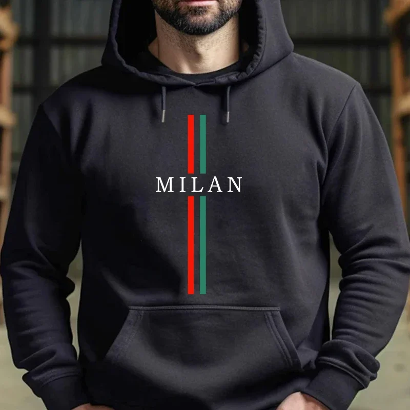 Men's High Quality Hooded Long Sleeved Pullover Hoodies