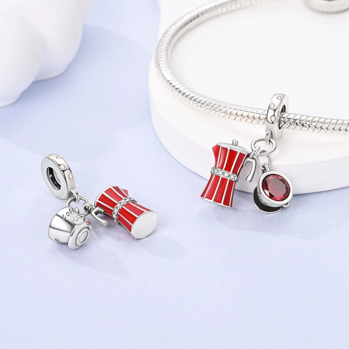 925 Silver Campus Guitar Music Book Charms Pendent Dangle Bracelet DIY Women Jewelry Gift Fit Original Charm Bead