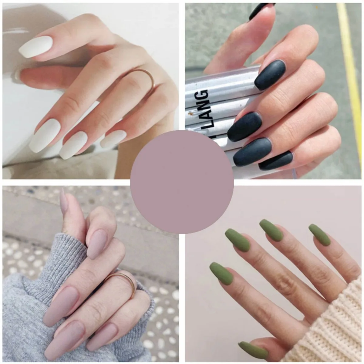 

Press On Nails Solid Color Matte NEW Design For Summer Best-Seller on AMZ Ins Western style