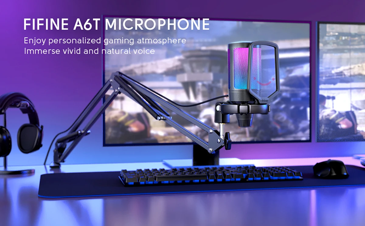FIFINE USB Gaming Microphone Kit