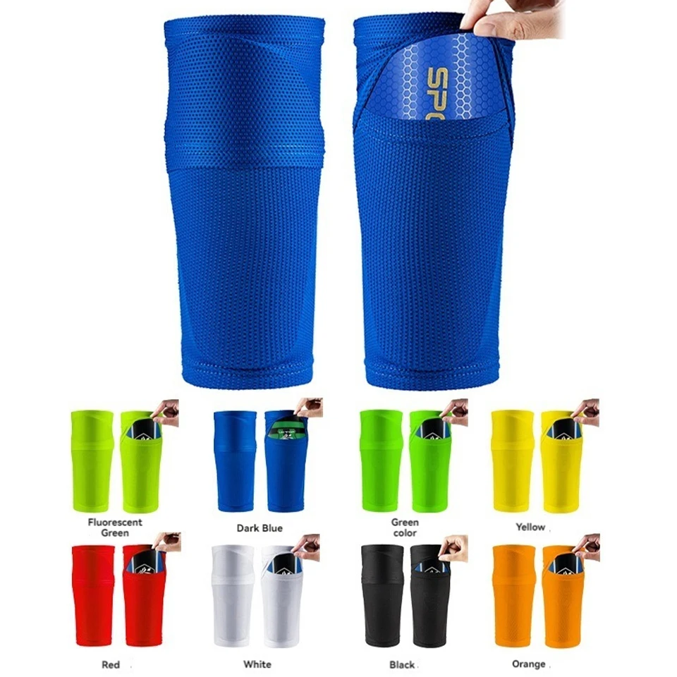 Loogdeel Soccer Shin Guards for Kids Adults. Sleeves with Optimized Insert Pocket-Protective Soccer for Boys Girls Men