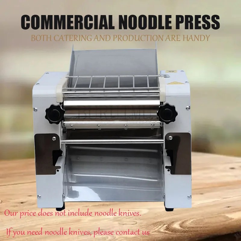 Description Picture 3 of item110/220V Electric Dough Roller Stainless Steel Desktop Pasta Kneading Dumpling Maker Noodle Press Machine Noodle Machine