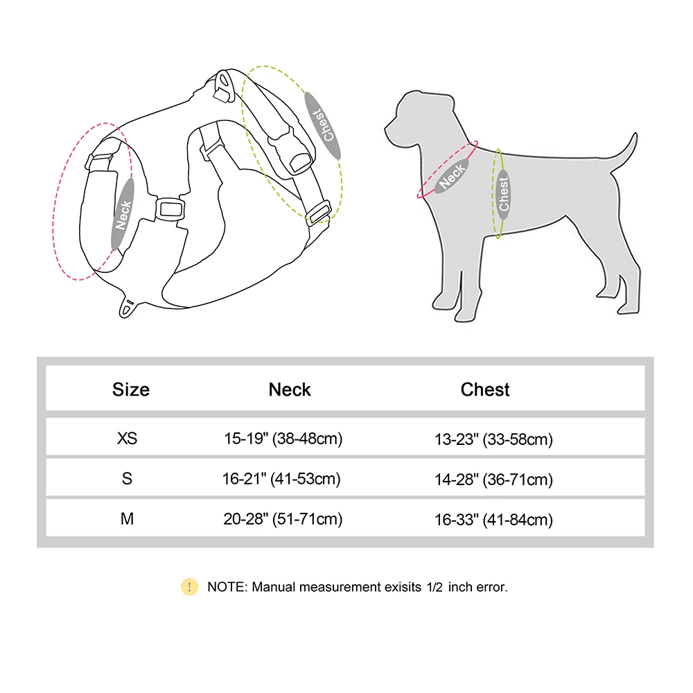 Harnesses Vest Pet Reflective Nylon Walking Running - PeticaDeals