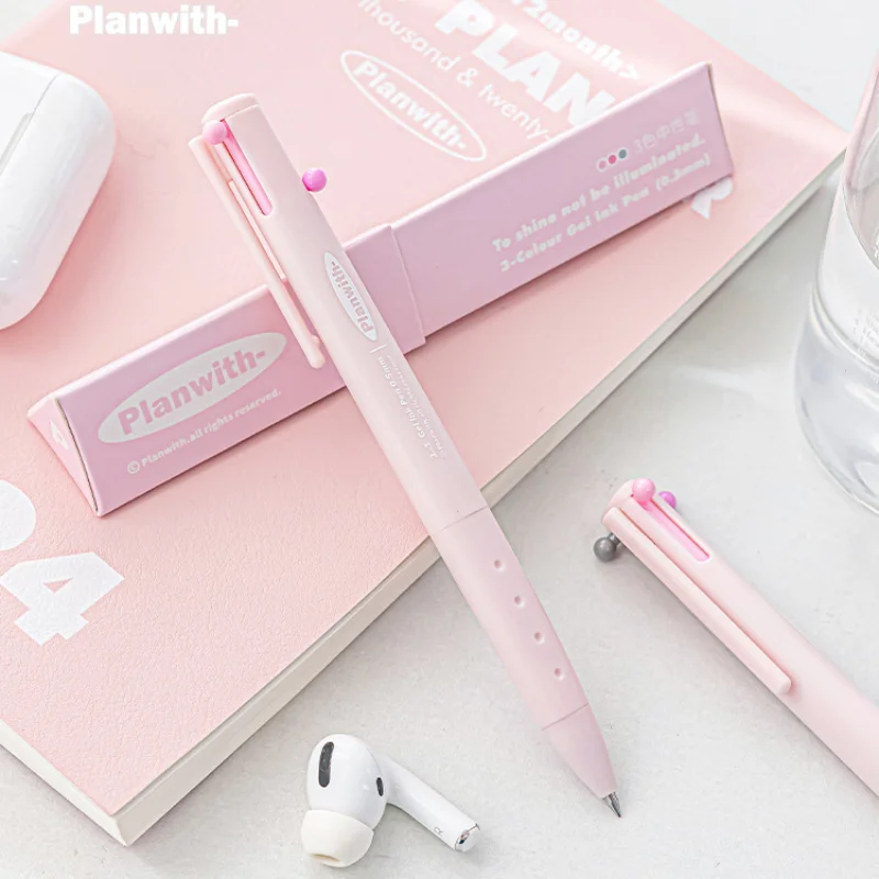 Triangular Multi-color Pen Three Color 0.5 Minimalist Marker Pen ...