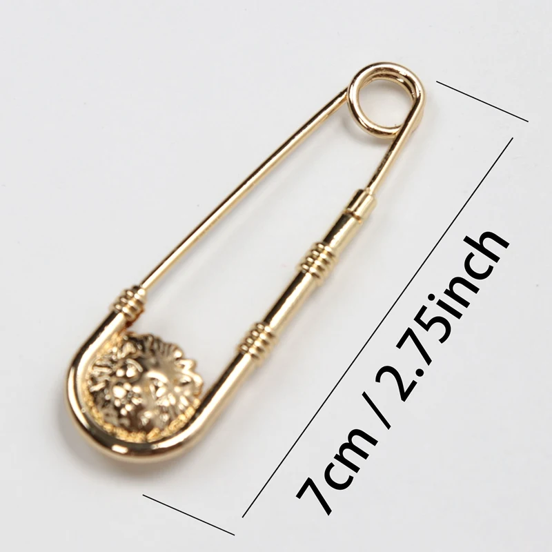 Retro Style Brooch Pin DIY Safety Pins Women Waist Closing Men Suit Jacket Decoration Anime Jewelry