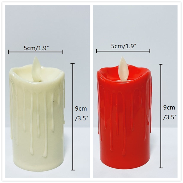 Operated LED Candles Simulation Flameless Flickering Tea Light Fake Candle Electric Votive Candle Worship Decor Candles