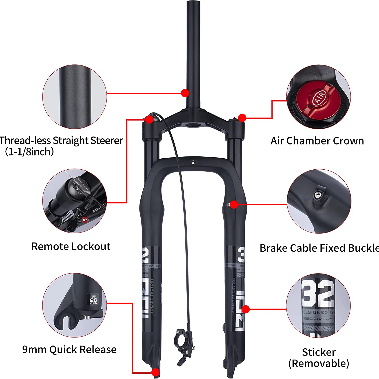 Shock Absorber Bike Suspension Fork Parts Bicycle Front Shocks