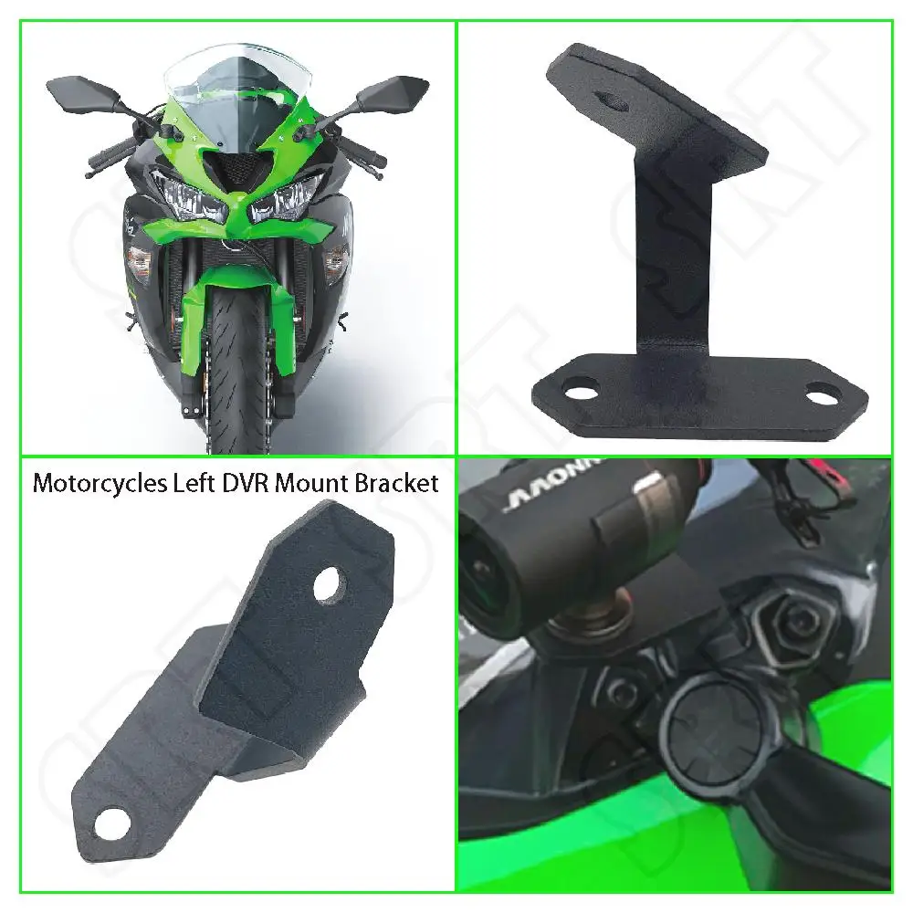 

Fits for Kawasaki Ninja ZX6R ZX-6R 2019-2023 Motorcycle Accessories Left Side Spotlight Bracket DVR Data Recorder Mount Bracket