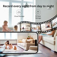 BoyKeep 3MP 5/2,4 ГГц Wi-Fi Крытая домашняя мини-IP-камера безопасности умная камера видеонаблюдения для домашних животных детский видеомонитор 24/7 камера наблюдения — изображение 5