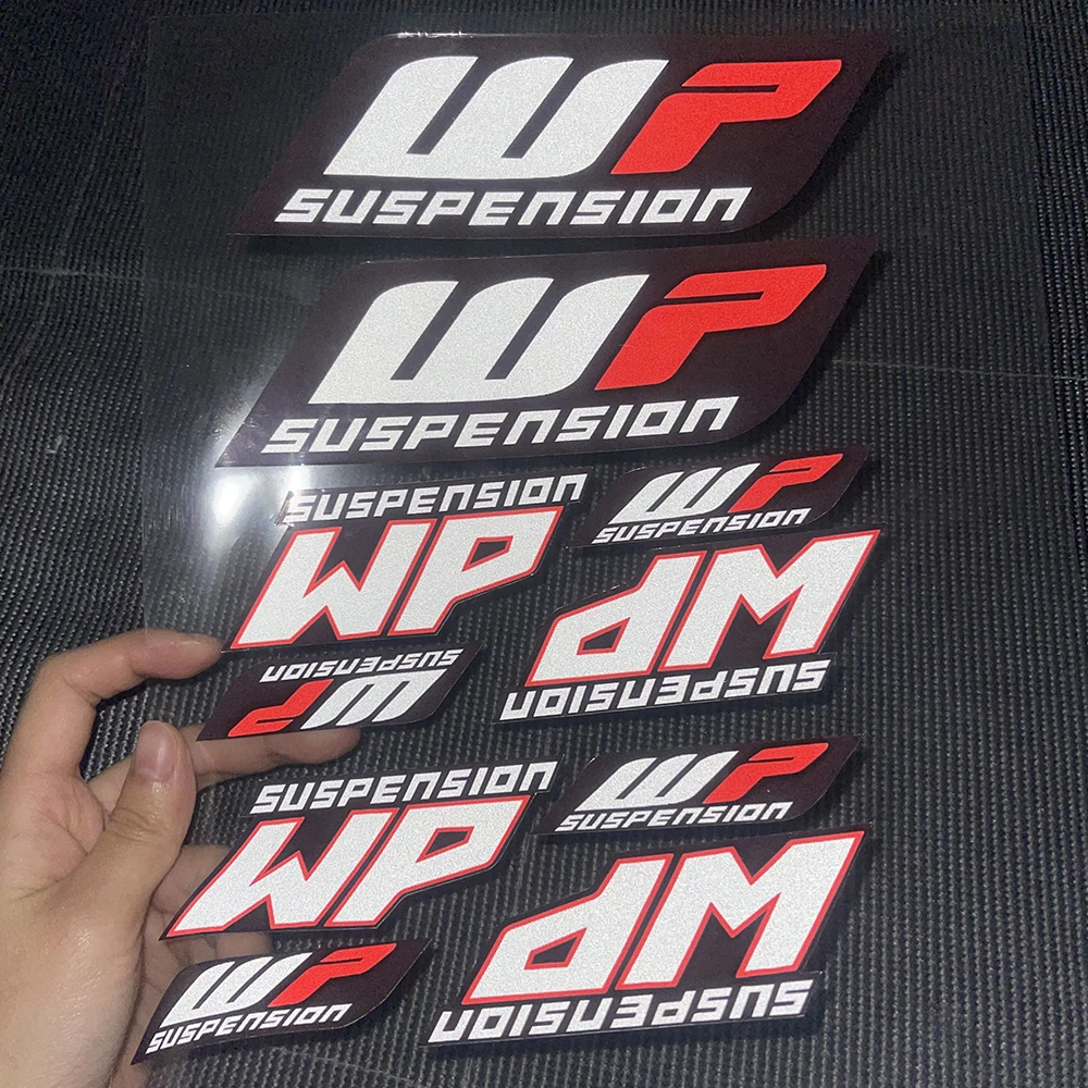 A set Reflective Emblem Sticker Decal Motorcycle For WP suspension WP Shock Absorber Sticker motorcycle shock absorber sticker wp luminous sticker a set reflective emblem sticker decal motorcycle for wp suspension