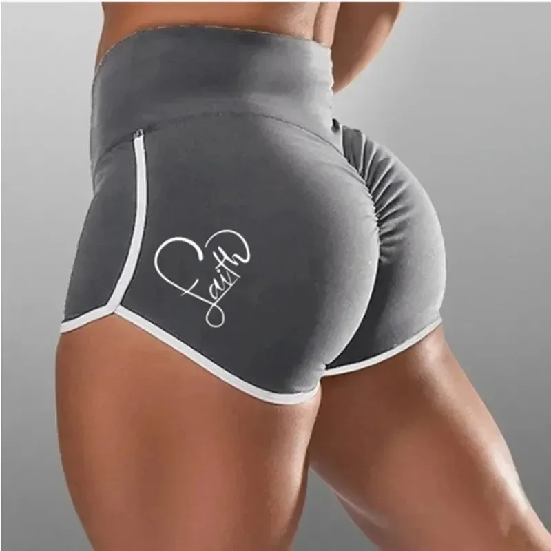 Sports Shorts Women Elastic Seamless Fitness Leggings Push Up Gym Yoga Run Training Tights Sweatpants Sexy Large Women's Shorts