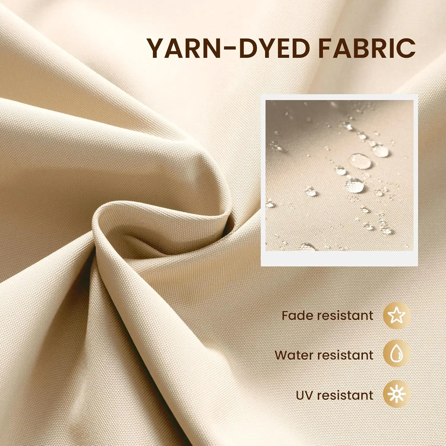 10 X 13 FT Cantilever Patio Umbrella with Base 4