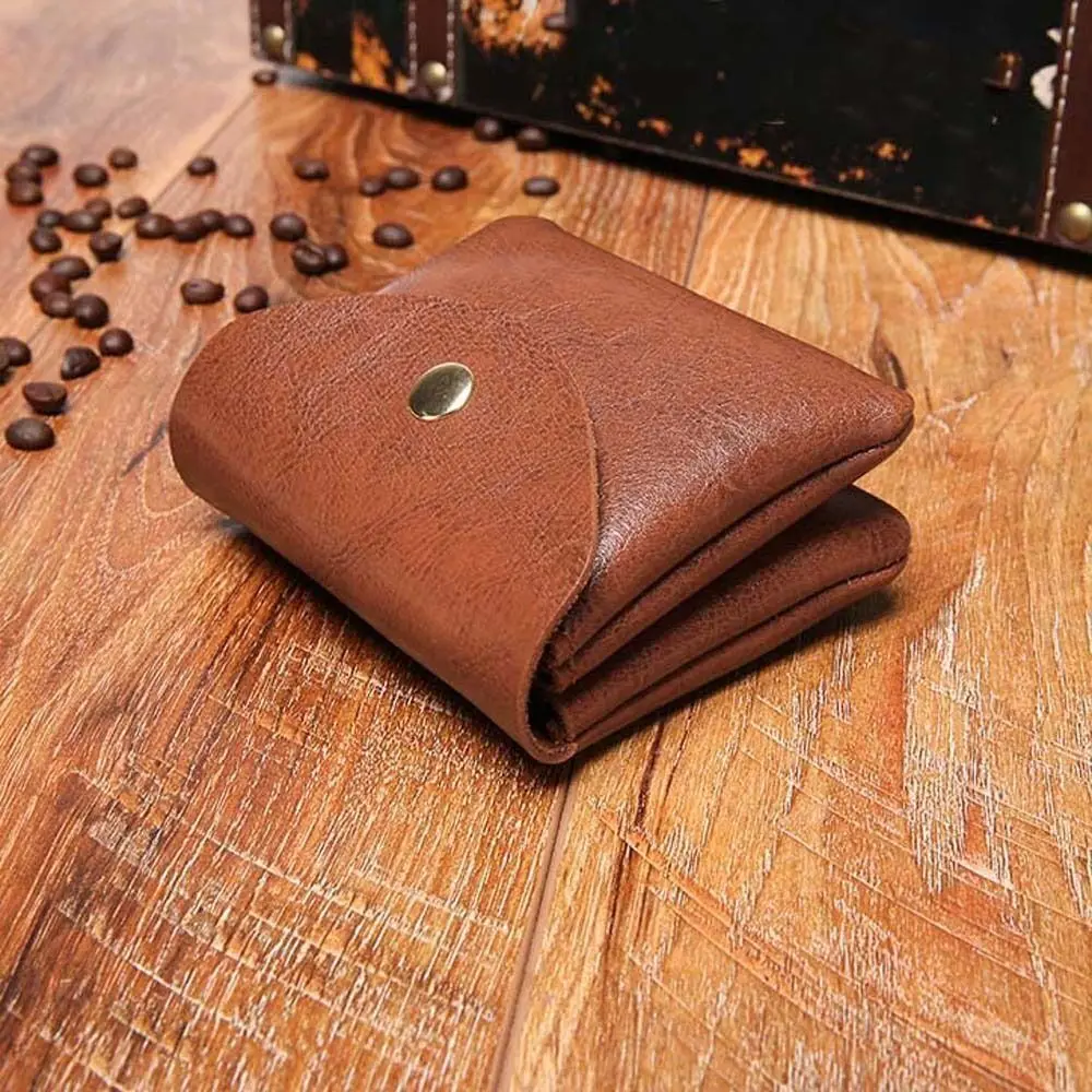 Leather Coin Purse Portable Zipper Large-capacity Card Bag Multi-card Slot Card Holder