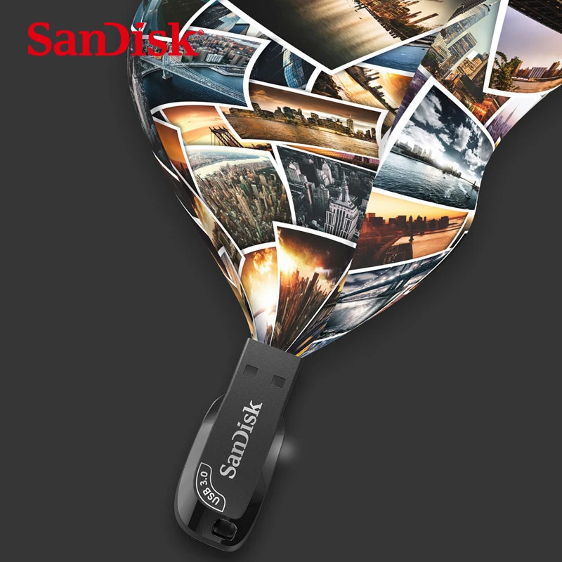 Original SanDisk USB 3.0 Pendrive Ultra Shift Flash Drive 128GB 64GB 32GB USB Pen Drive Memory Stick Car U Disk Flash Disk
