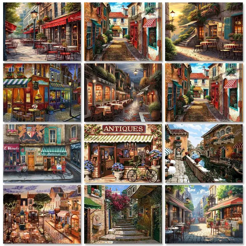 Gatyztory-大人のためのアクリル絵の具キャンバスフレーム絵画