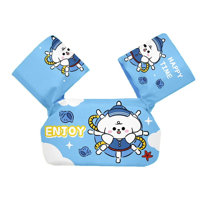 Cartoon Baby Swim Float with Arm Sleeves - Adjustable Foam Safety Life Jacket