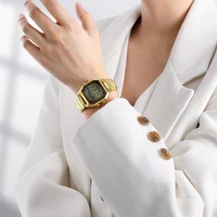 NAVIFORCE Luminous Mode LED Lamp 3ATM Waterproof Elegant Women Electronic Watch Stainless Steel Strap Date Display Luxury Watch